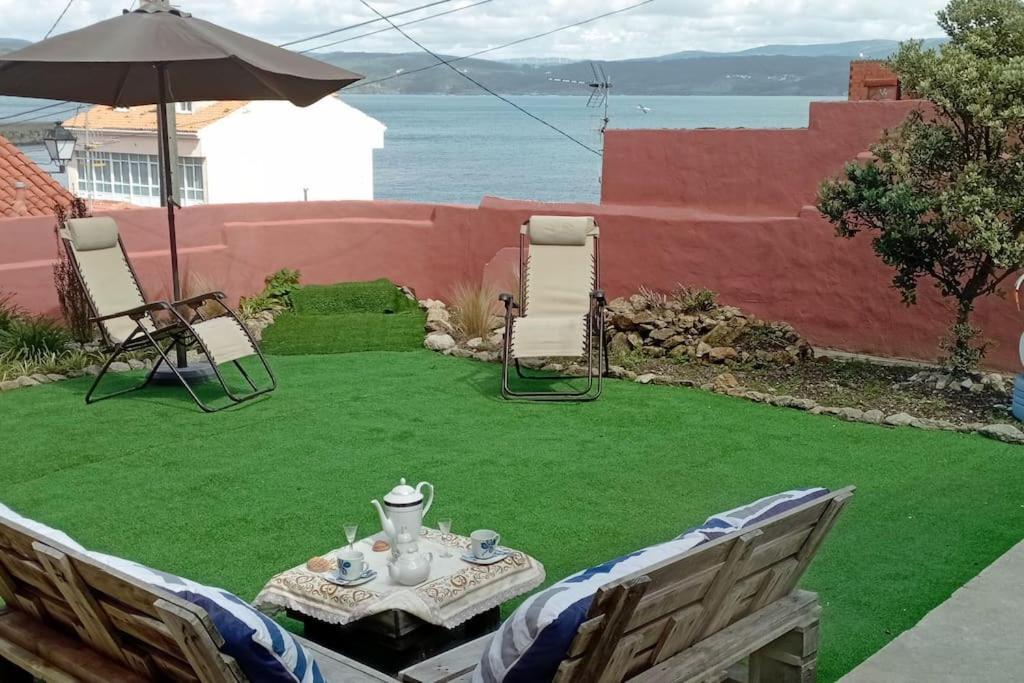 Casa Maria Con Jardin, Aparcamiento Y Vistas Al Mar Finisterre